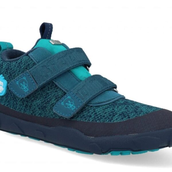Affenzahn detské barefoot tenisky Low Boot Knit Happy Bear - nepremokavé vegan