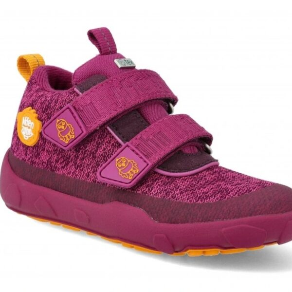 Affenzahn detské barefoot tenisky Low Boot Knit Happy Bird - nepremokavé vegan